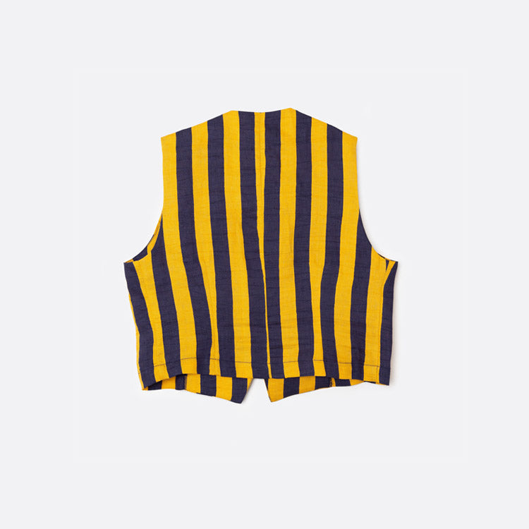 Chaleco Rayas Azul y Amarillo