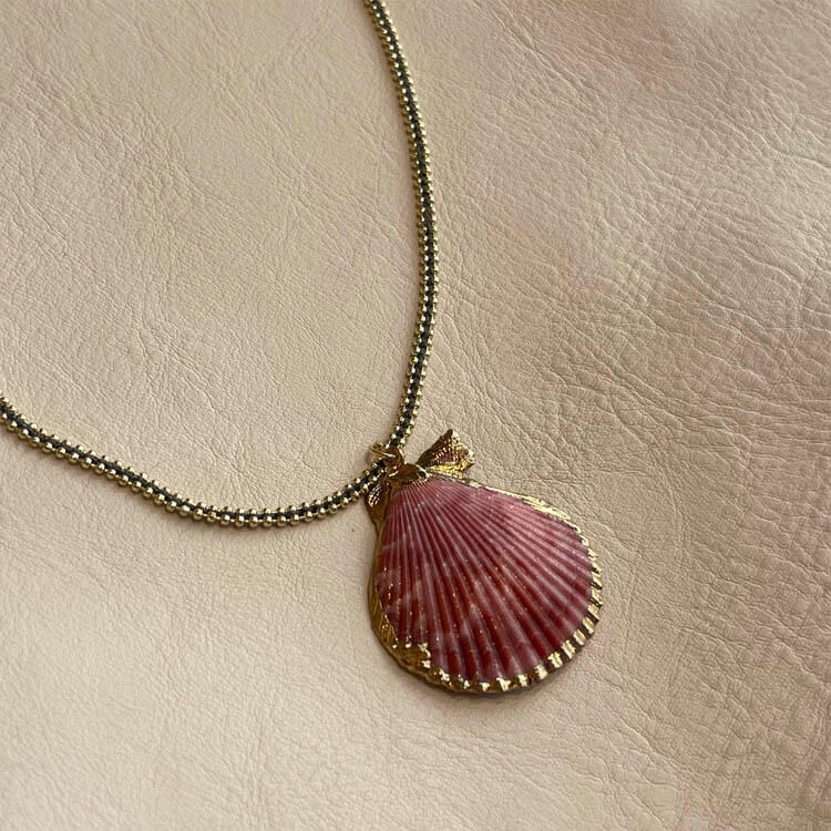 Collar Concha Rosada
