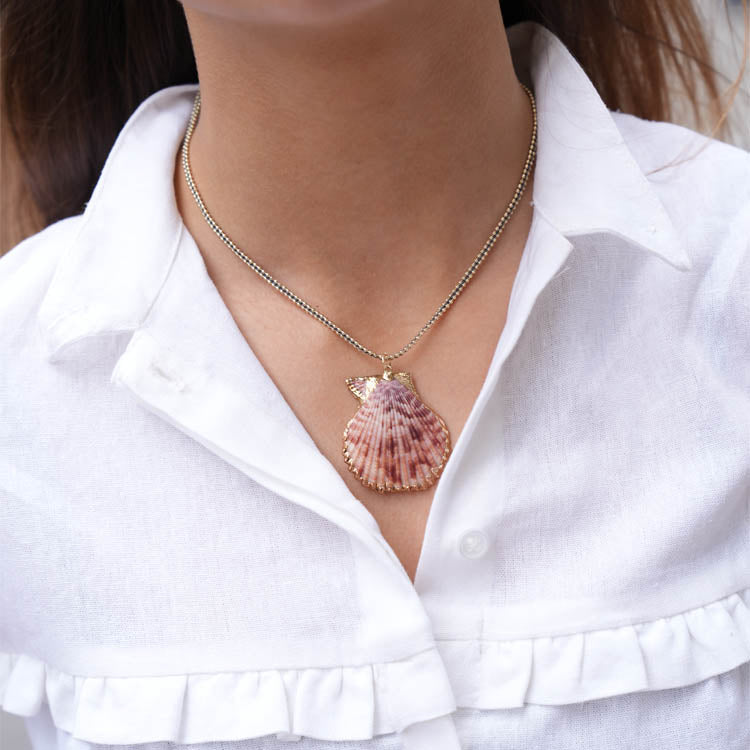 Collar Concha Rosada