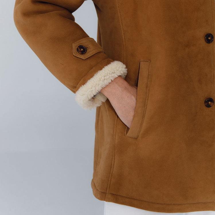 Pelliza de piel Camel