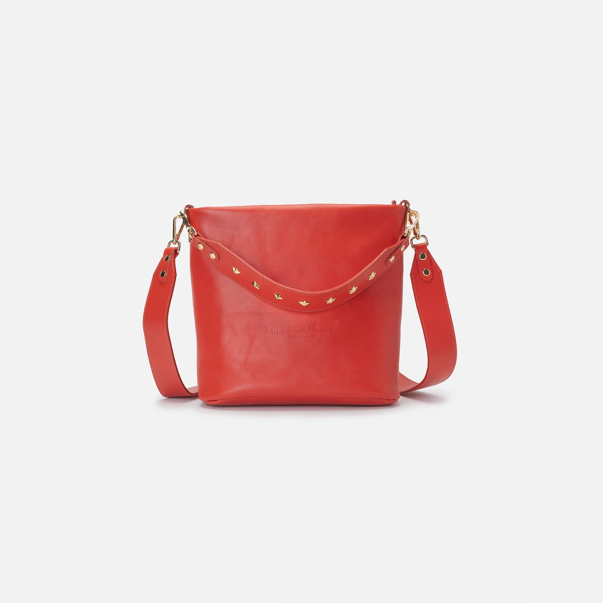 Tango Coral | Medium Leather Bag | Mercules