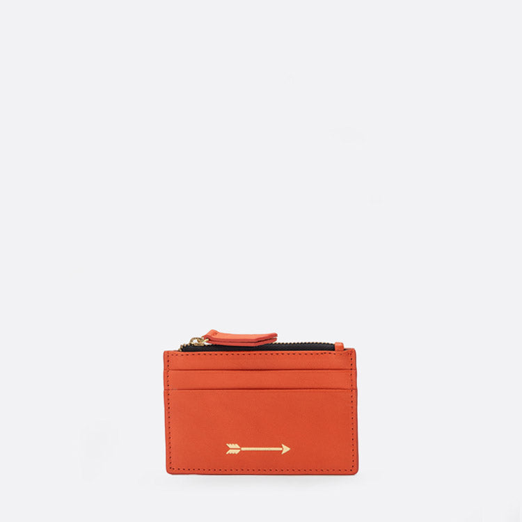 Tarjetero Zip Naranja