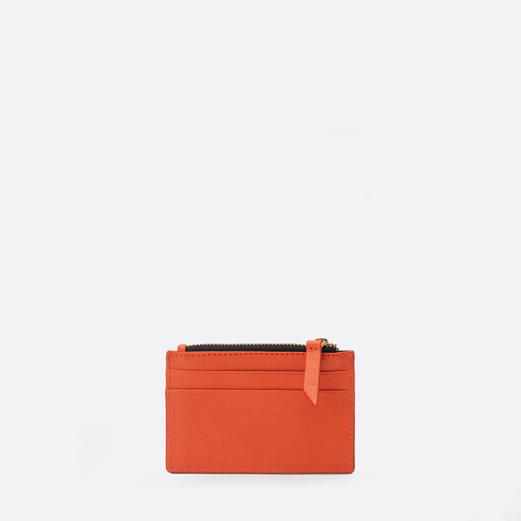 Tarjetero Zip Naranja