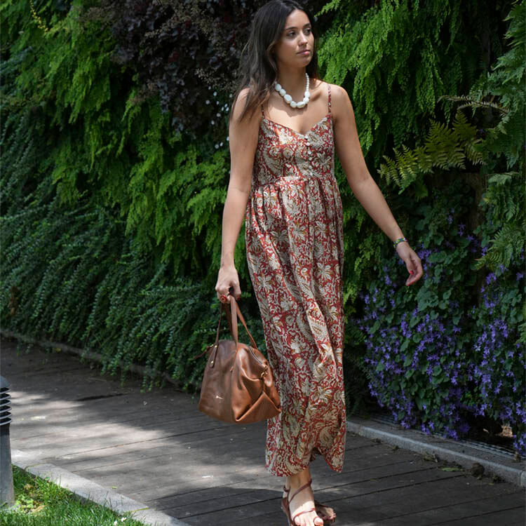 Vestido Mallow Granate