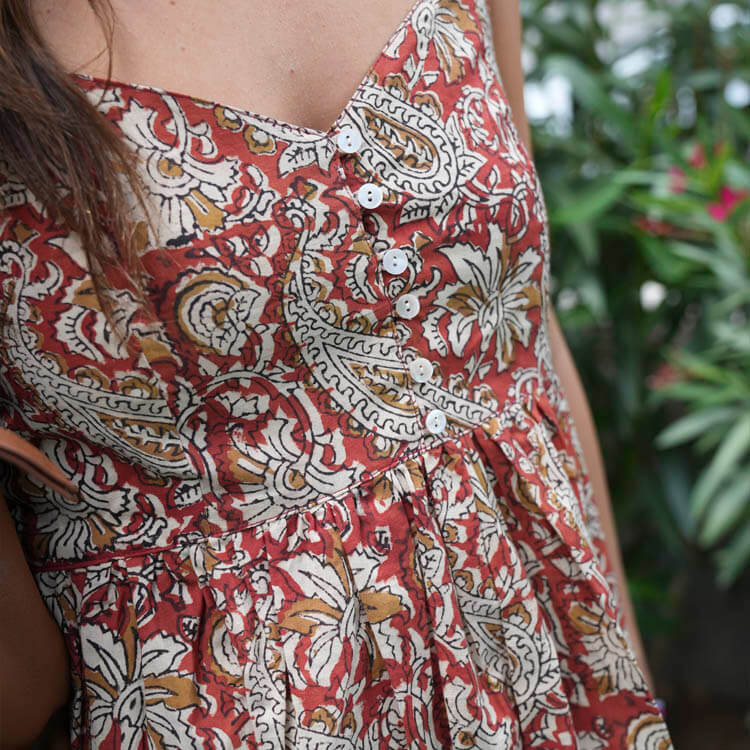 Vestido Mallow Granate