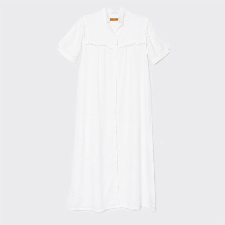Vestido Camisero Lino Crudo