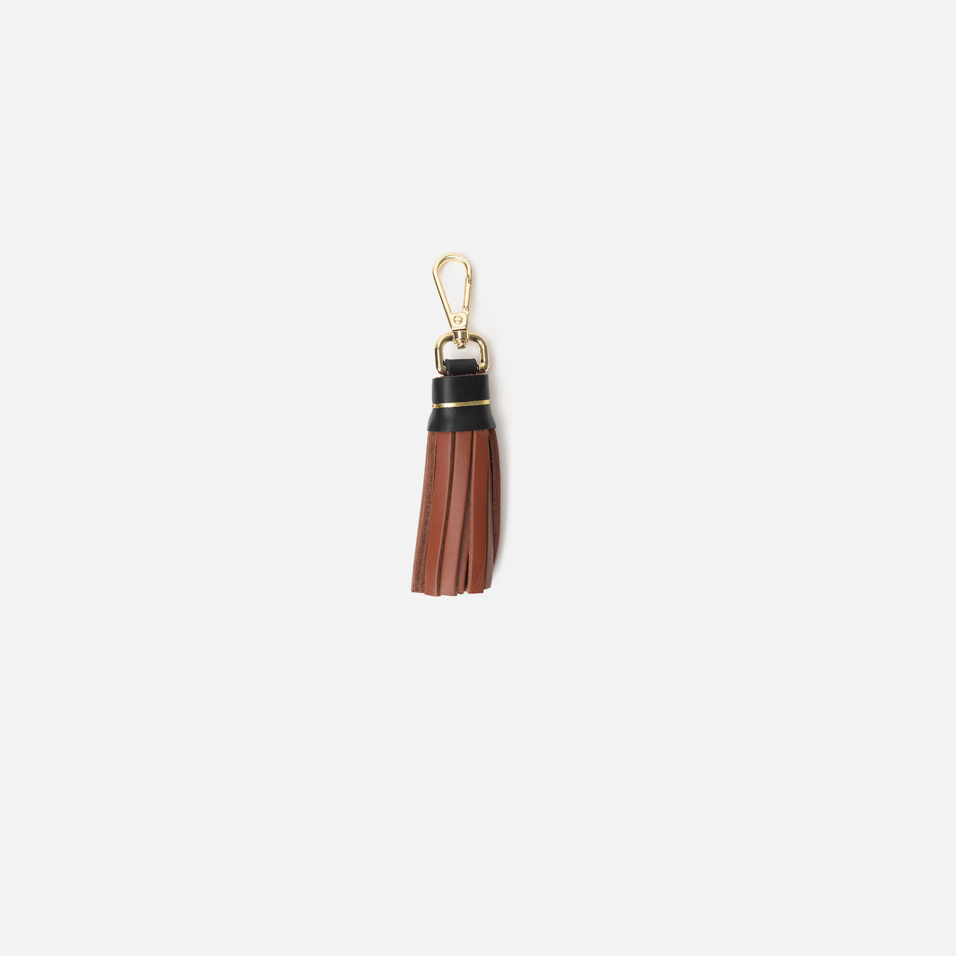 Multicolour Fringe Keyring Tile & Black | Leather Accessories