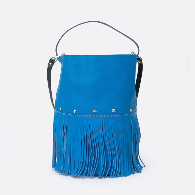 Bucket fringes Electric Blue