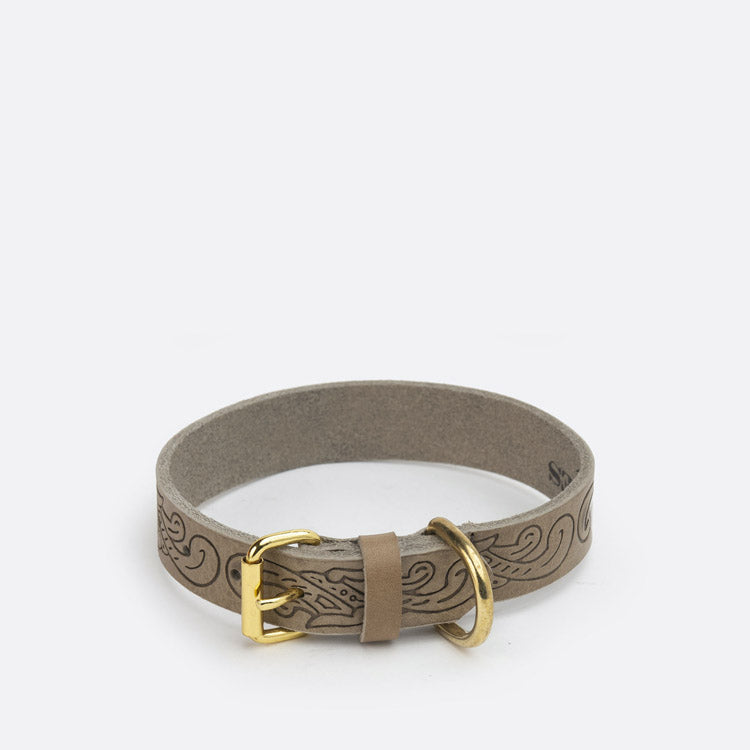 Collar perro grabado topo