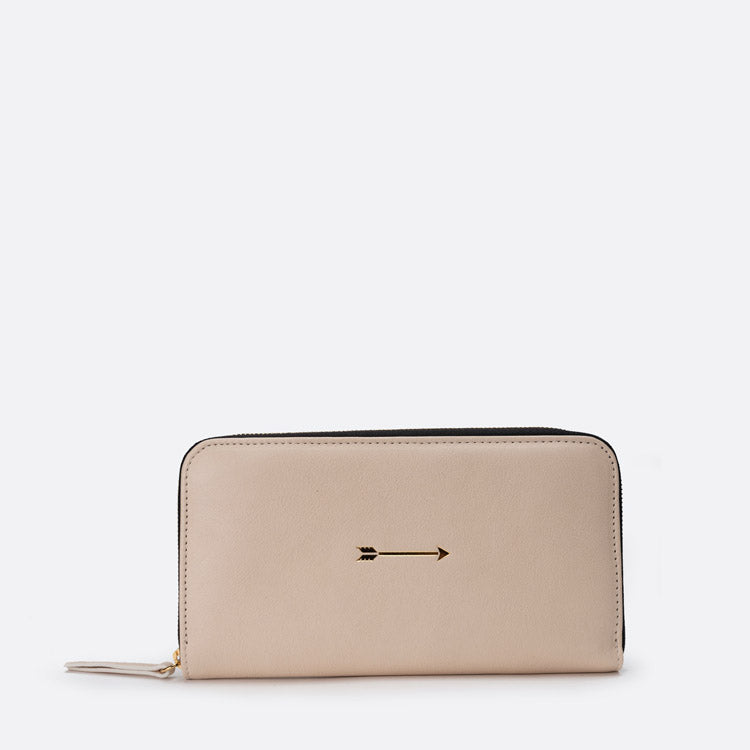 Cartera Continental Grande Bone
