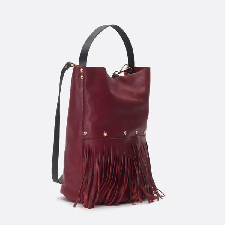 Bucket fringes Burdeos