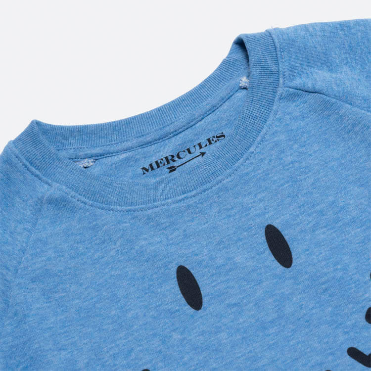 Sudadera Smiley azul kids