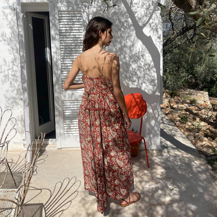 Vestido Mallow Granate