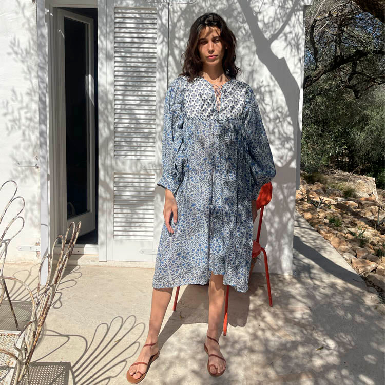 Vestido Poppy Azul