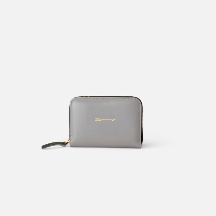 Cartera continental mediana Grey