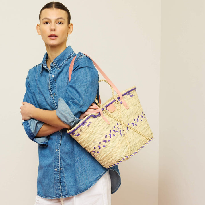 Basket Tote Asa Rosa