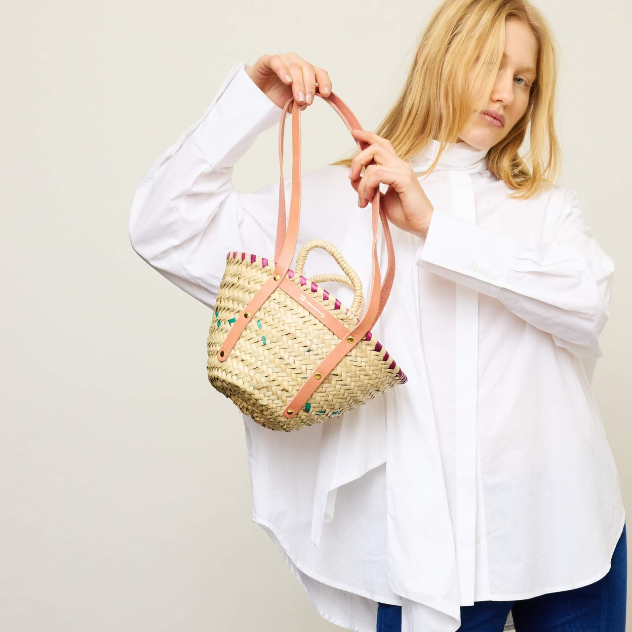 Basket Small Color Rosa