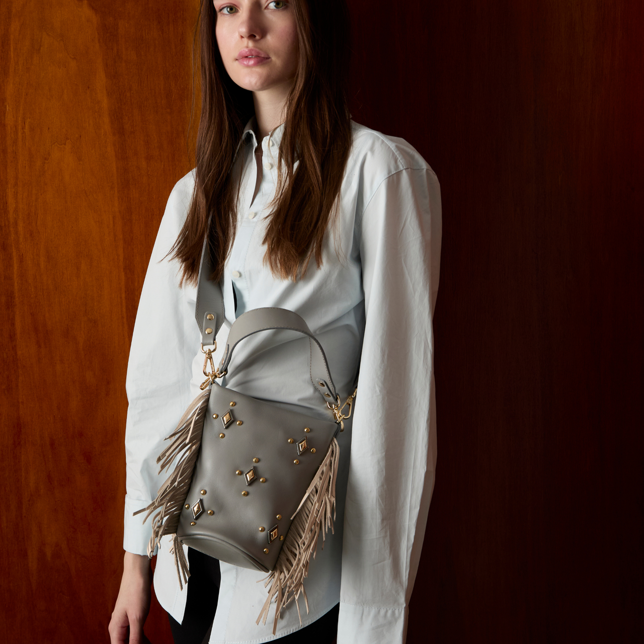 Candy Flecos Gris y Bone