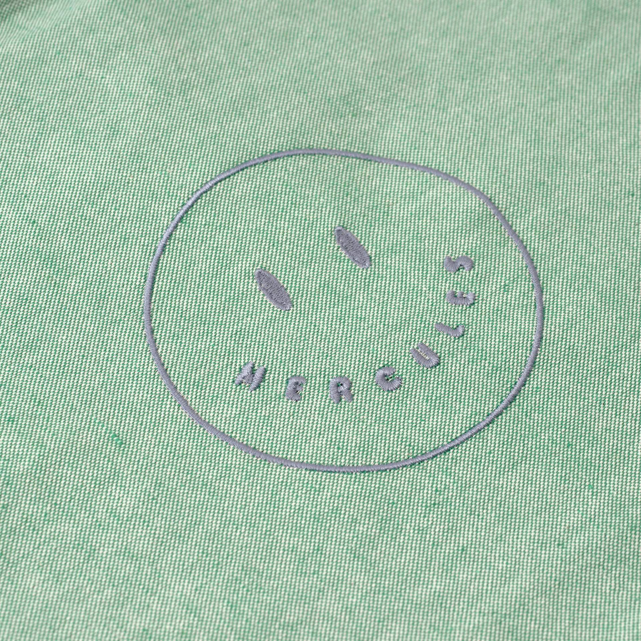 Funda bordada Smiley Verde