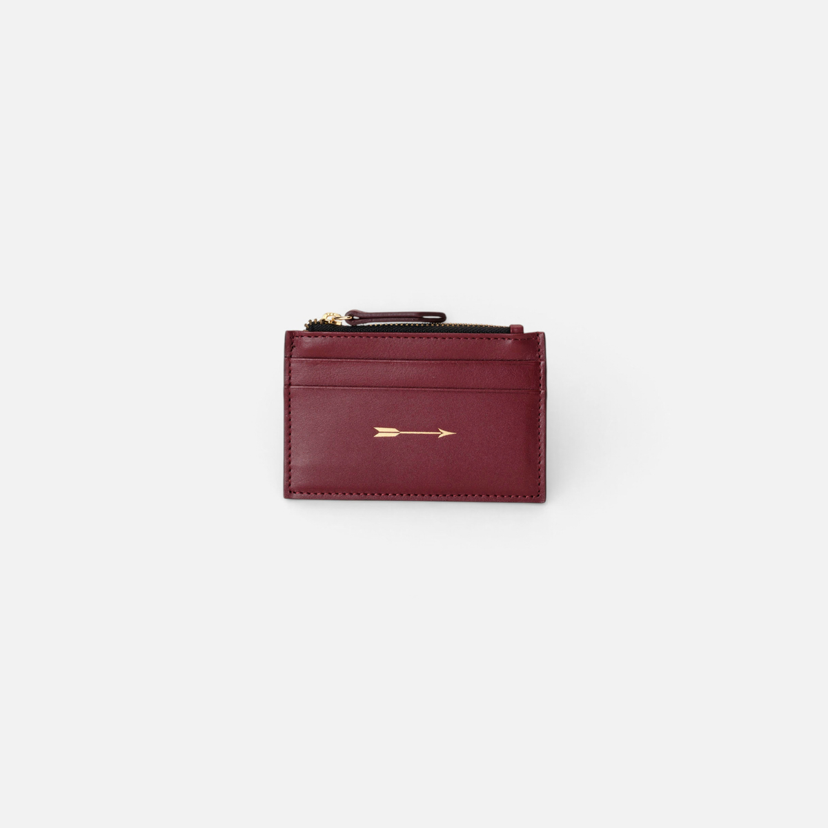 Tarjetero Zip Burgundy