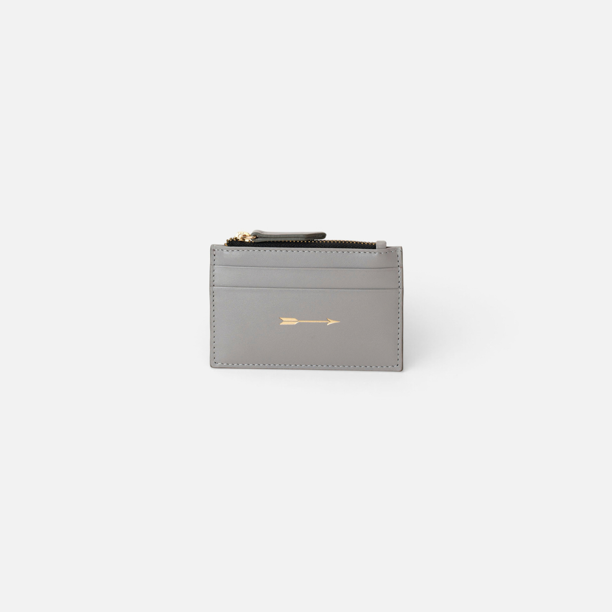 Tarjetero Zip Grey