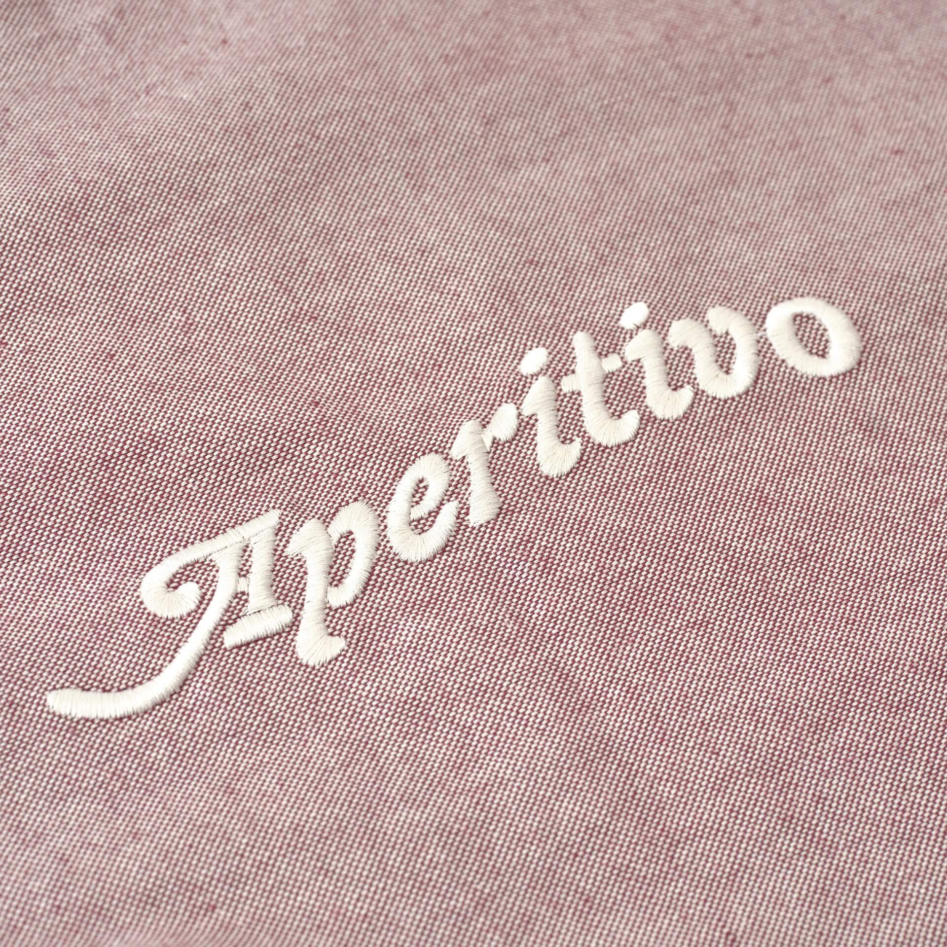 Funda bordada Aperitivo Granate