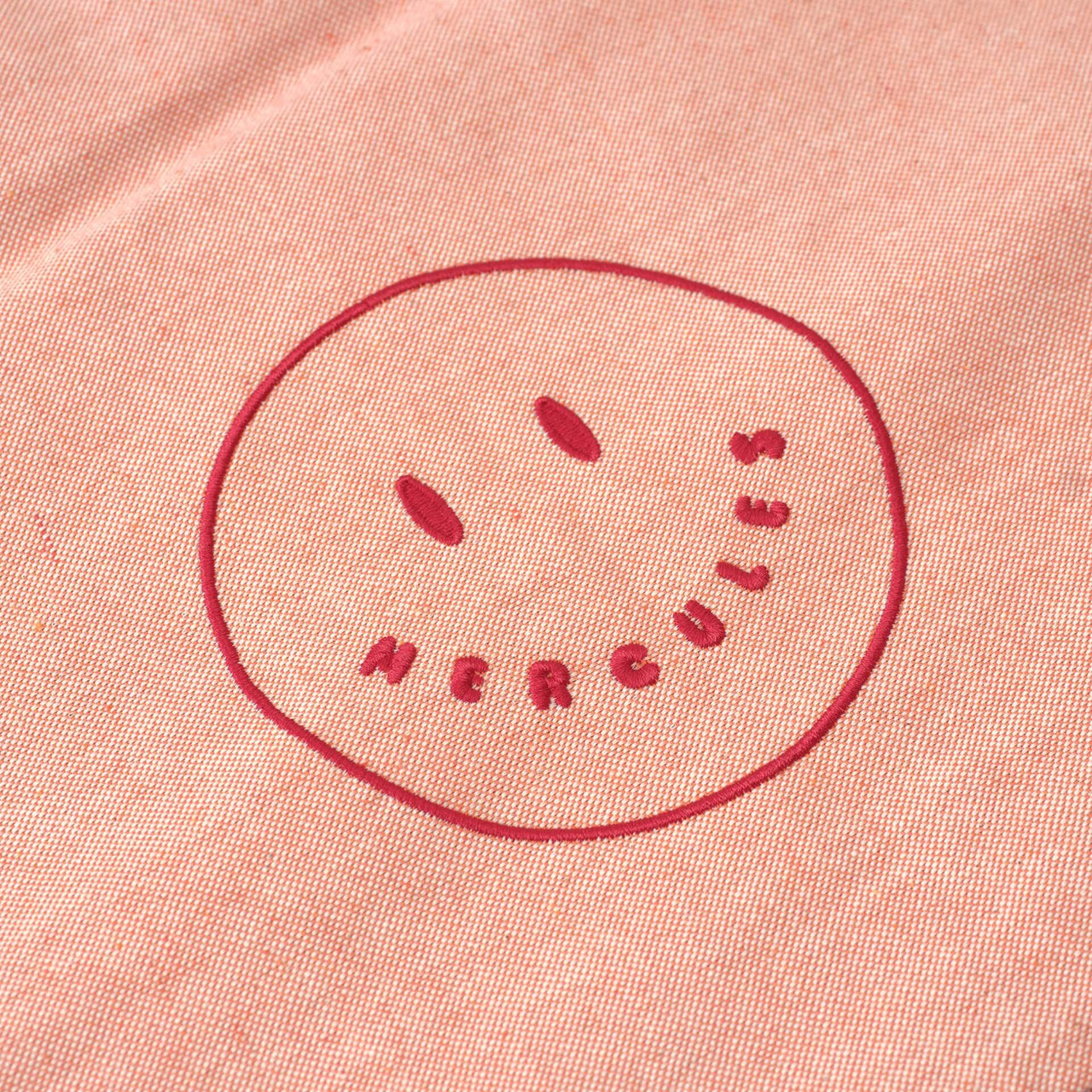 Funda bordada Smiley Naranja
