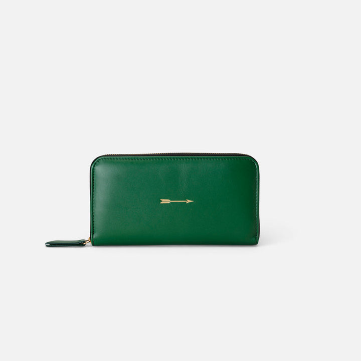 Cartera continental grande Green