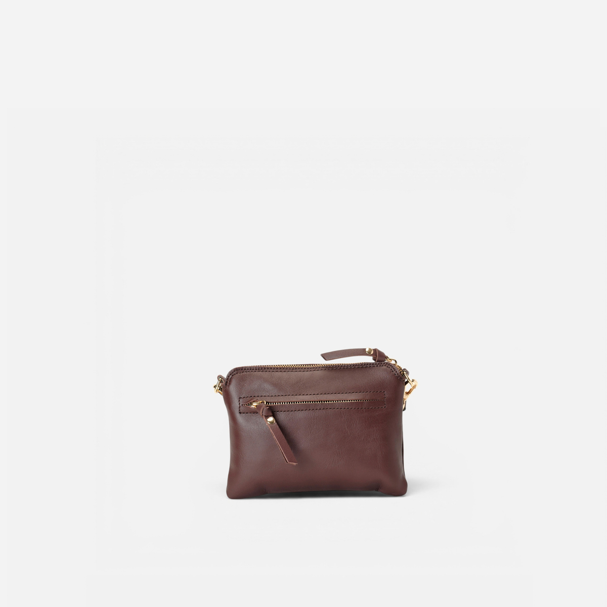 Otra vista: bolso pequeño con tachuelas Bugsy color marrón testa, de Mercules