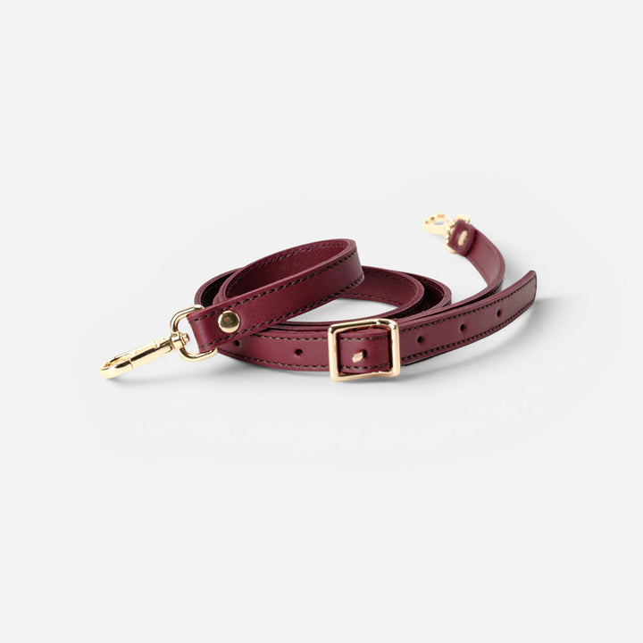 Asa hebilla ancha Burgundy
