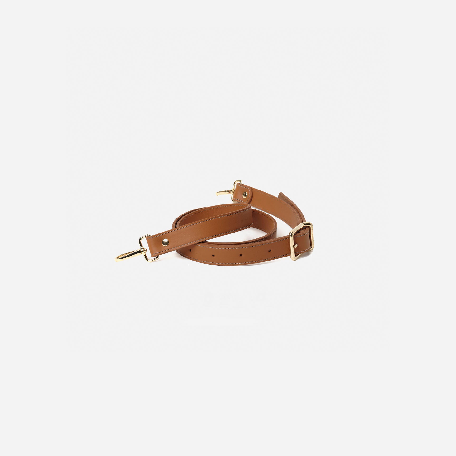 Asa hebilla ancha Cognac