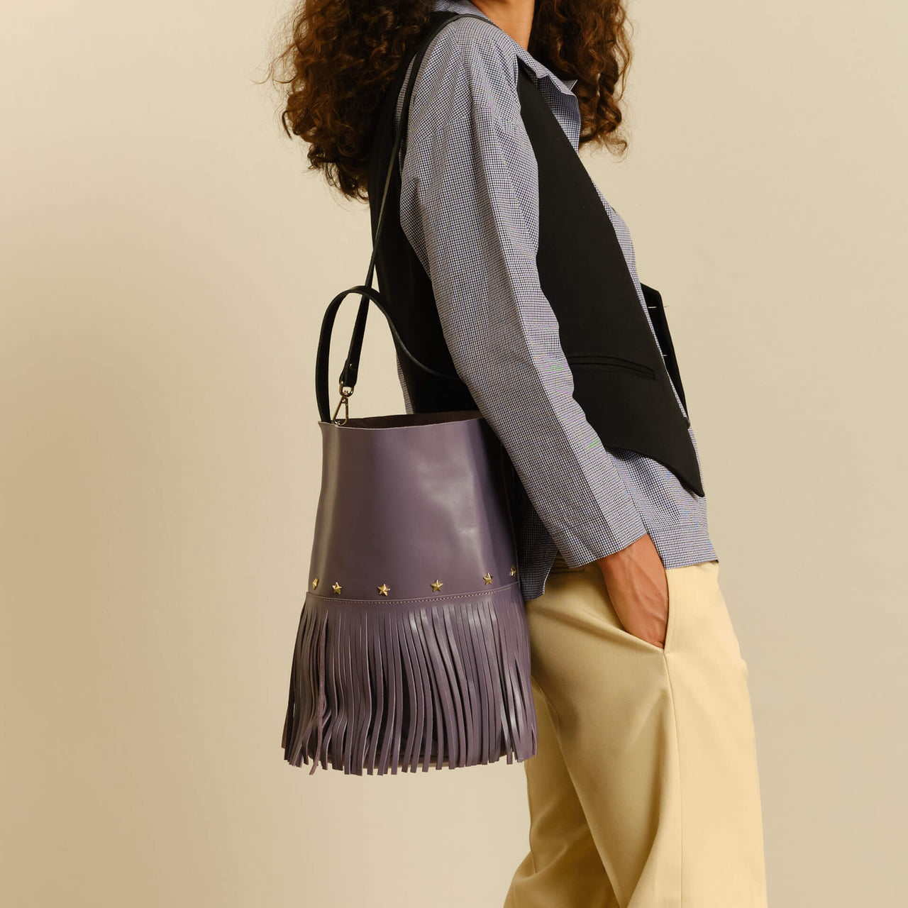Bucket Fringes Lavande