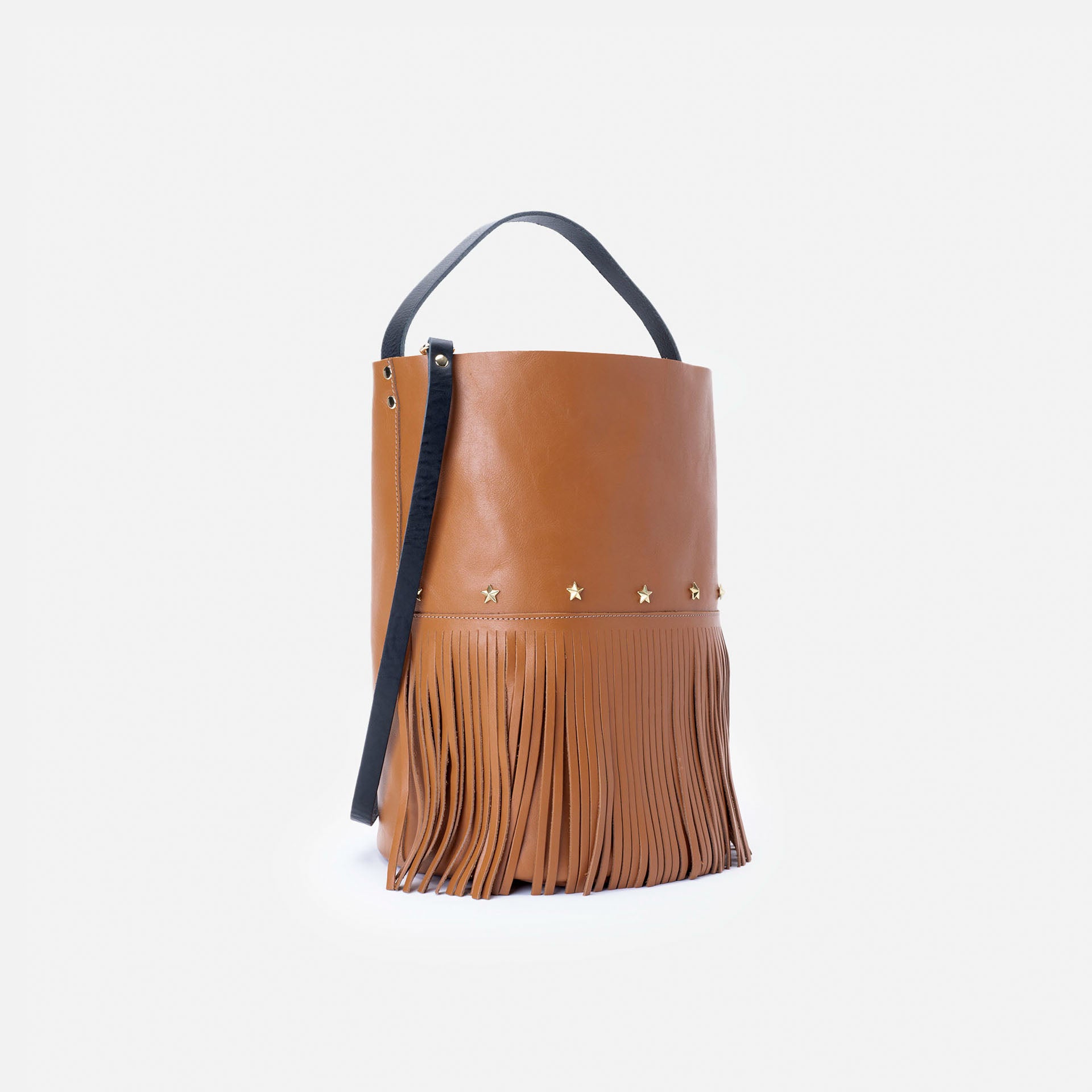 Bucket Fringes Cognac