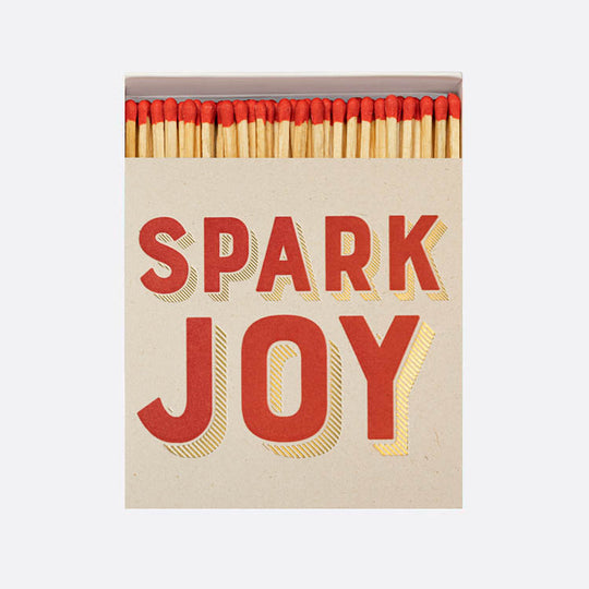 Caja cuadrada de cerillas Spark Joy