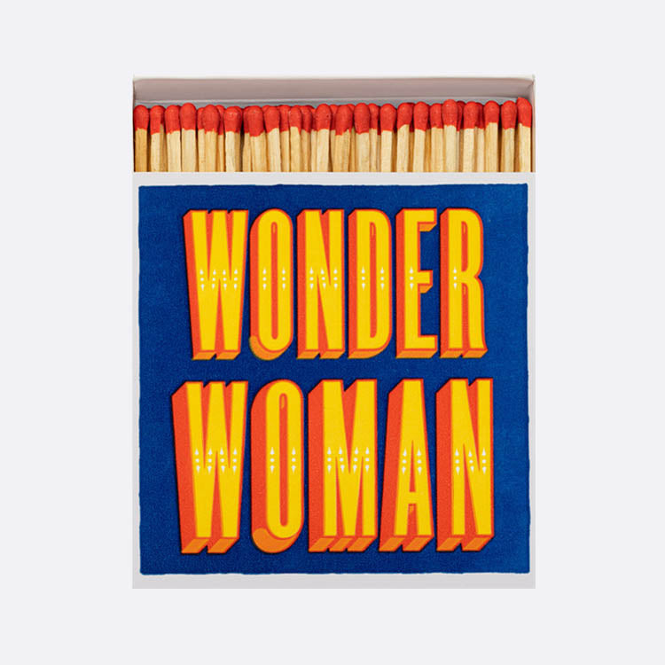 Caja cuadrada de cerillas  Wonder Woman