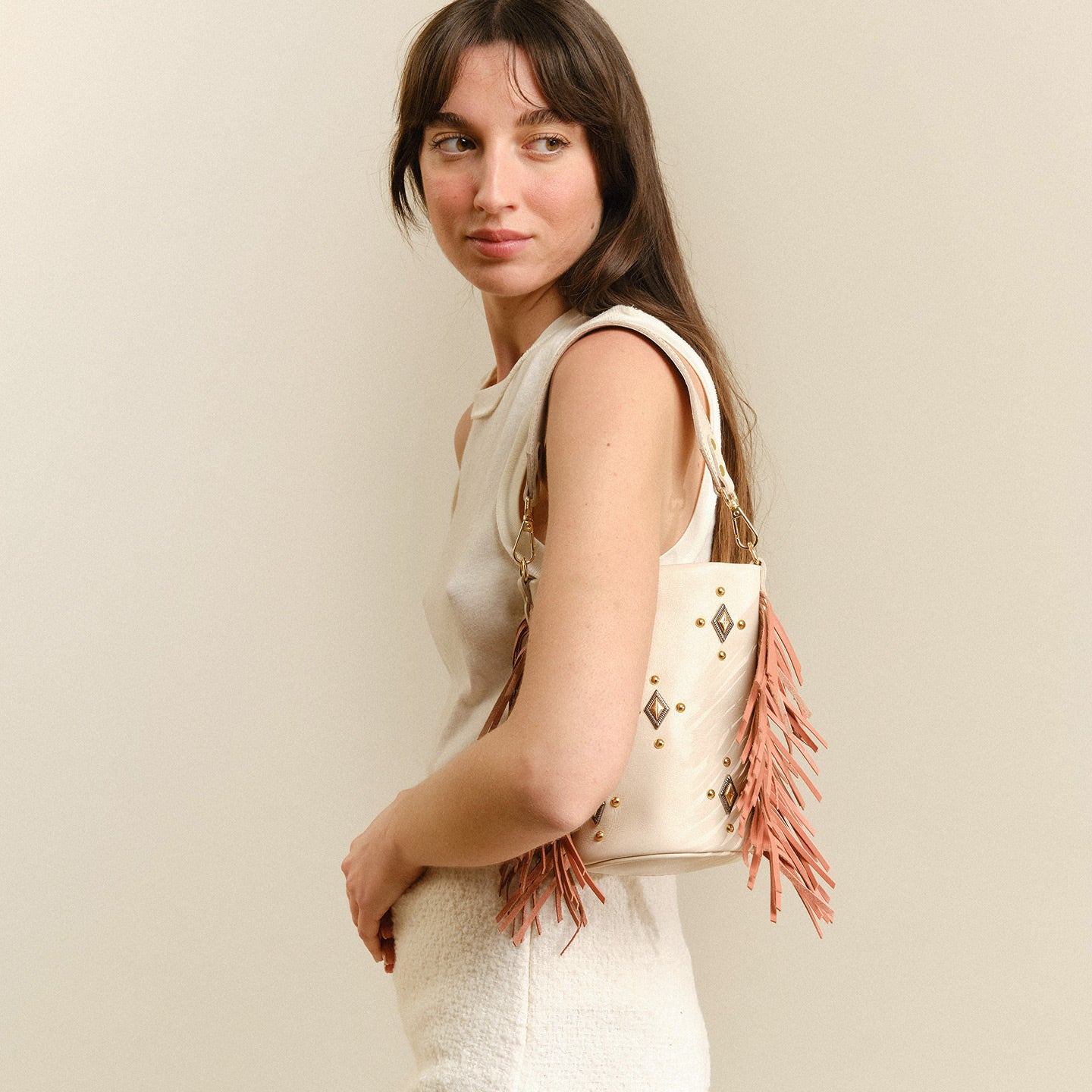 Candy Flecos Bone y Terracota