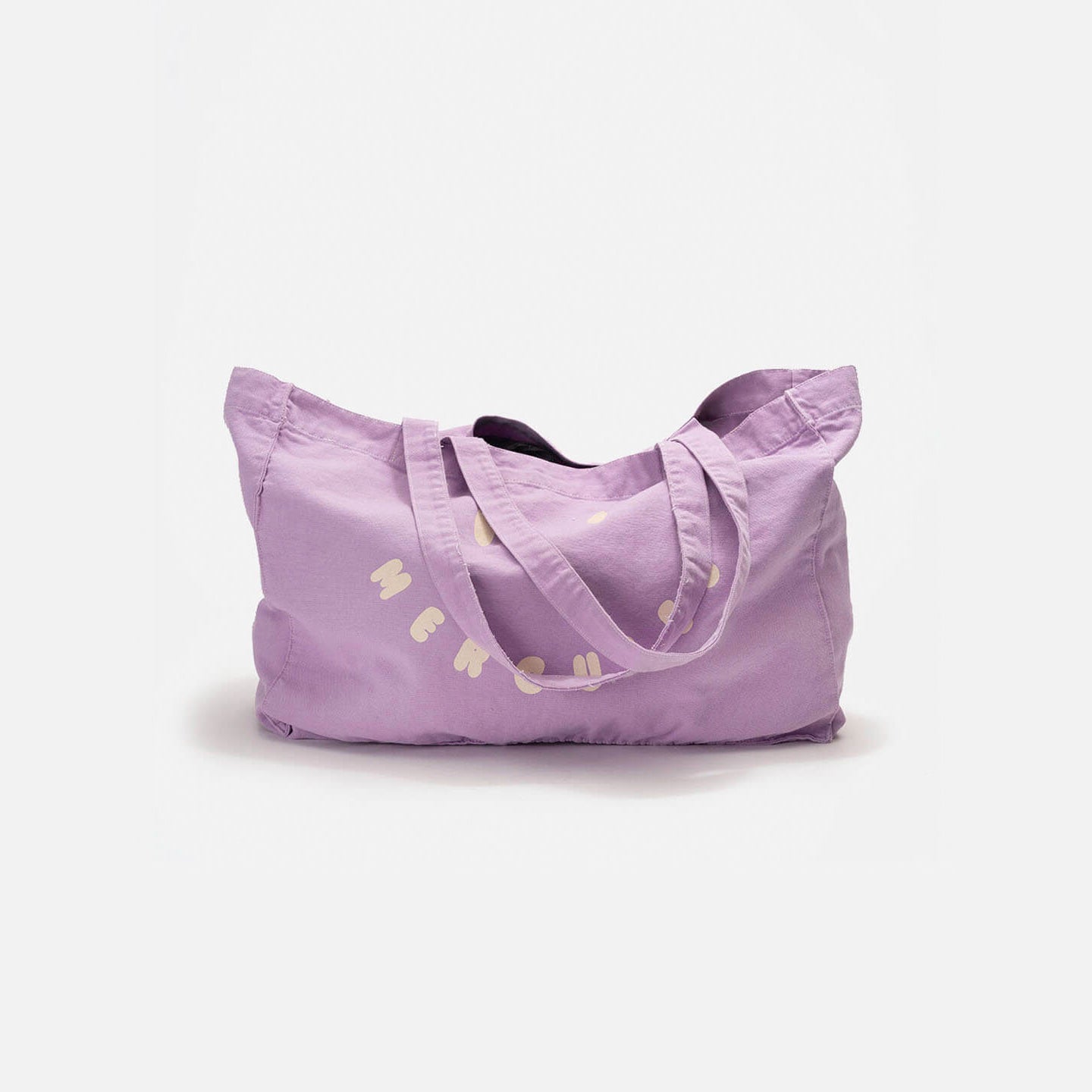 Canvas tote Smiley Violeta