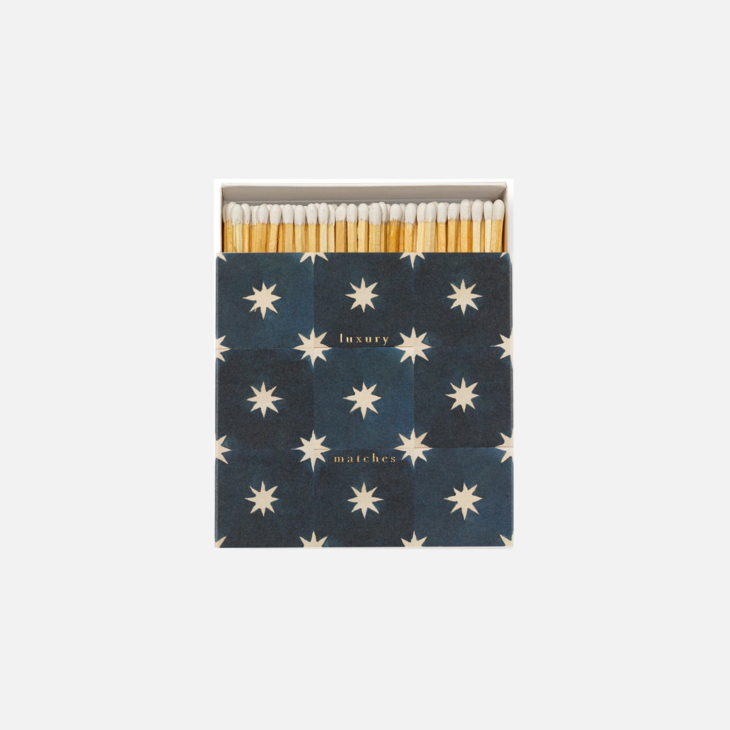 Caja cuadrada de cerillas  Navy Star Tile