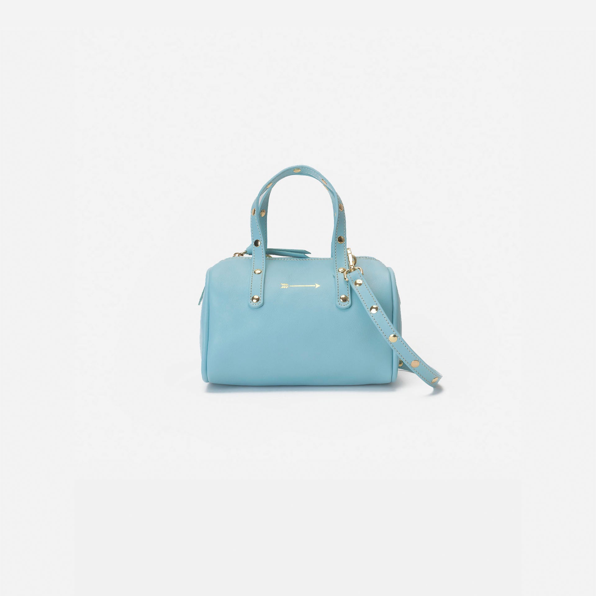 Chunky Light Blue | Small Leather Bag | Mercules