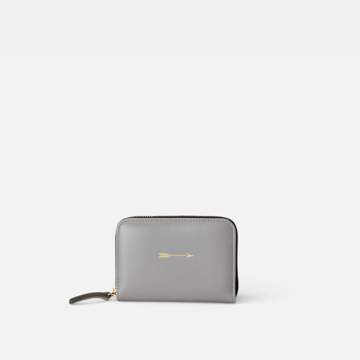 Cartera continental mediana Grey