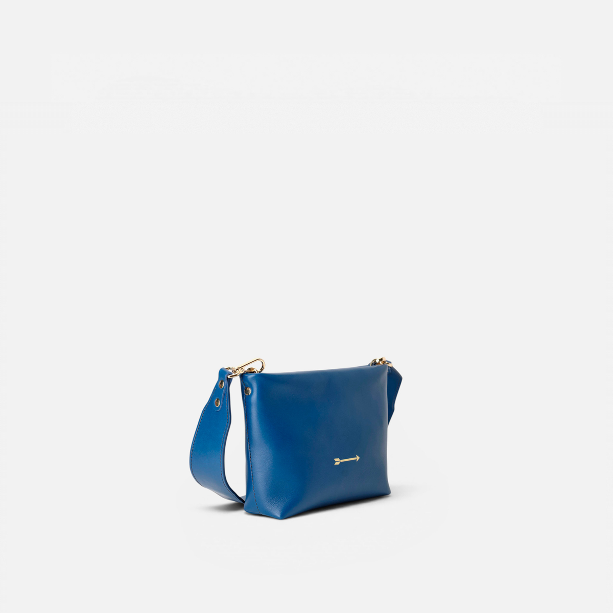 Otra vista: bolso bandolera de piel Apollo color azul marino, de Mercules