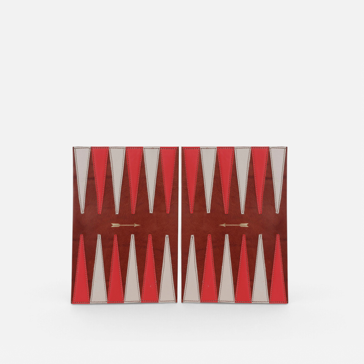 Pack Backgammon viaje Tan de Mercules – backgammon de viaje de piel tan, vista 2