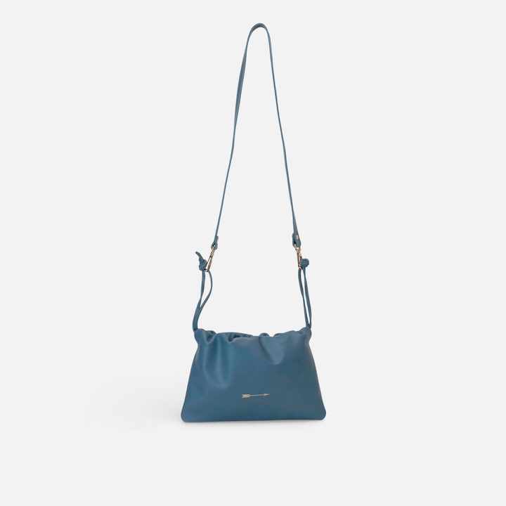 Denis Azul de Mercules – bolso saco de piel azul, vista 2