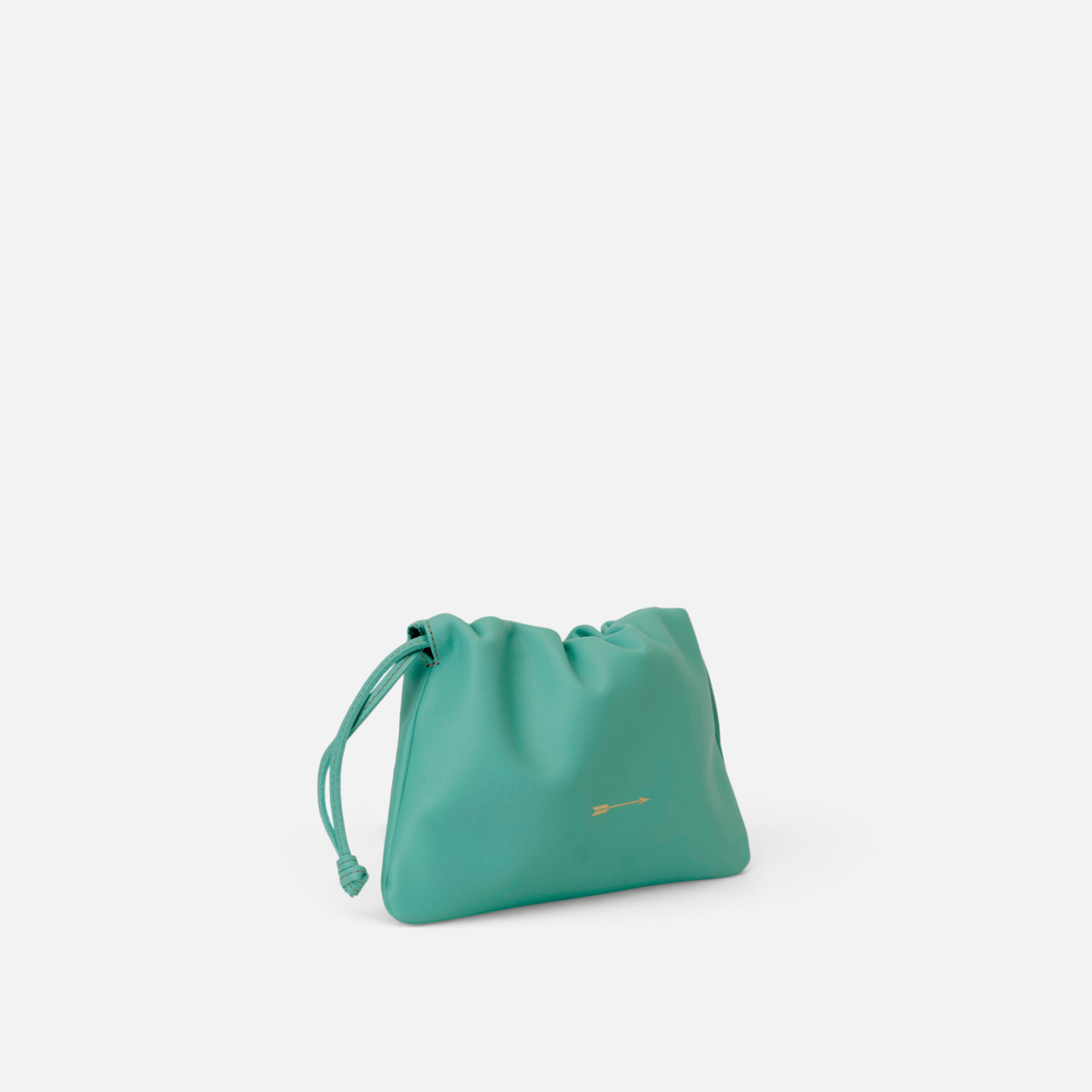 Denis Turquesa de Mercules – bolso saco de piel turquesa, vista 4