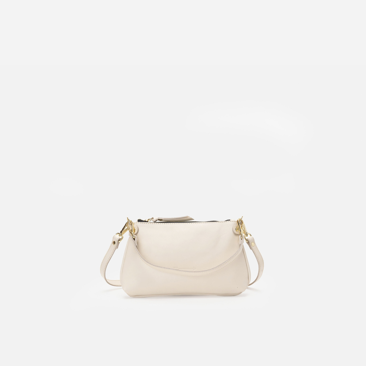 Bolso pequeño de hombro Foxy color hueso, de Mercules