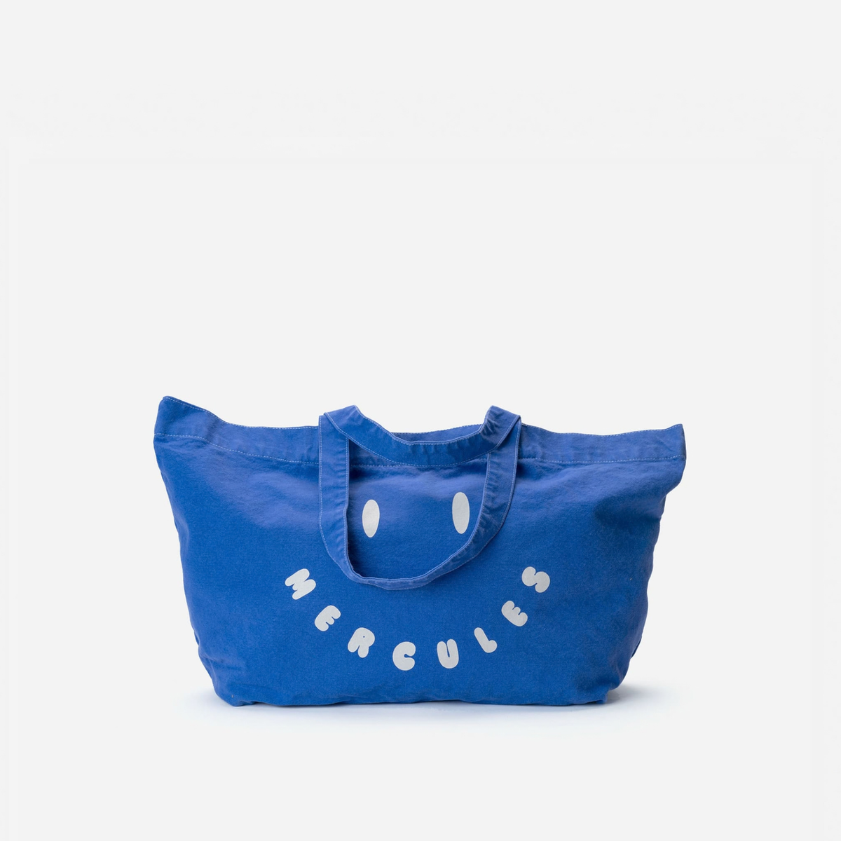 Canvas tote Smiley azul