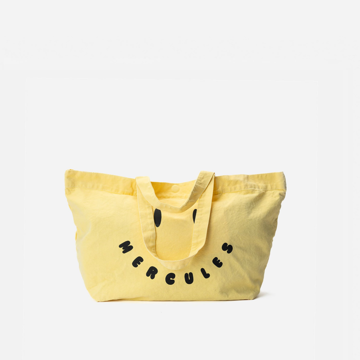 Canvas tote Smiley amarillo
