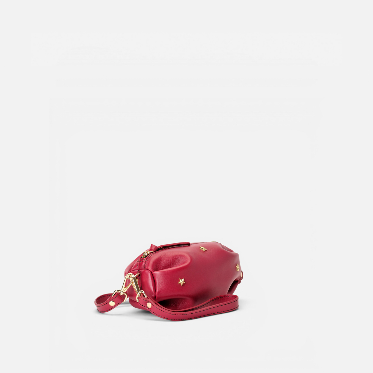 Otra vista: bolso pequeño con estrellas Wasp color rojo lipstick, de Mercules