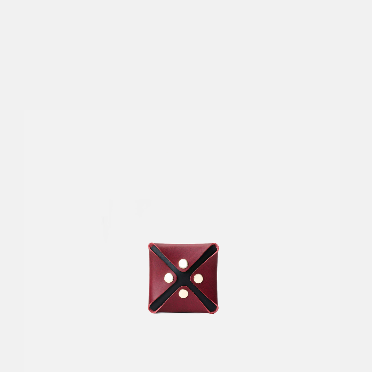 Arrow Bordeaux & Black Coin Purse, by Mercules