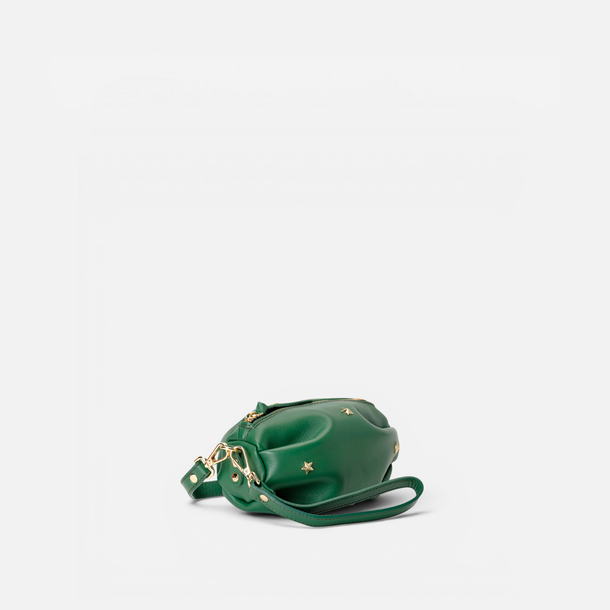 Otra vista: bolso pequeño con estrellas Wasp color verde, de Mercules